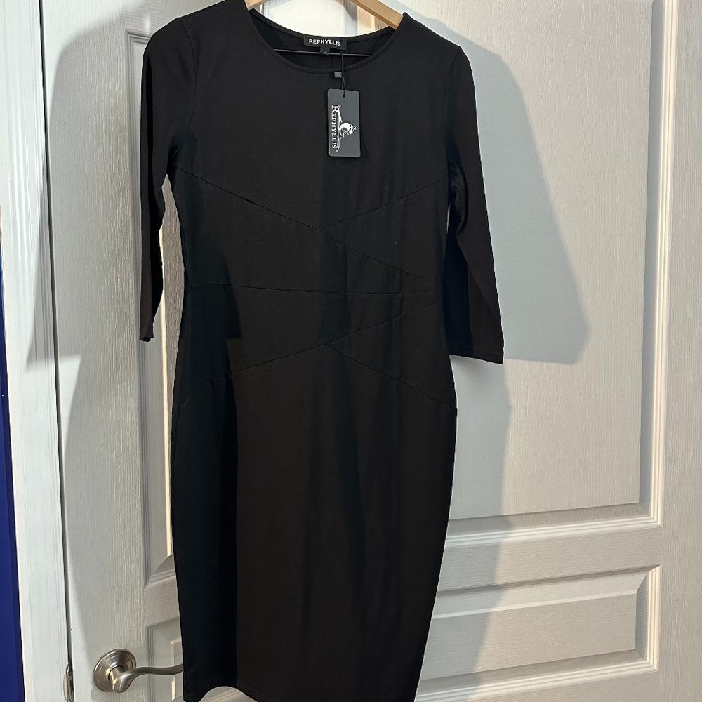 NWT - Rephyllis 3/4 Length Sleeve - Black - Size Large